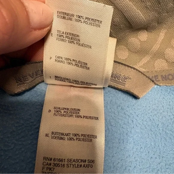 The North Face women’s XS Light Blue and Tan Jacket - Picture 10 of 15